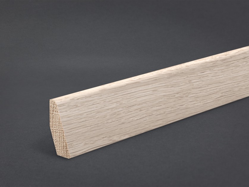 WAGNER Deckleiste Art. 3649-1-29 Profil 3649 Massivholz Eiche weiß geölt 40 x 17 mm