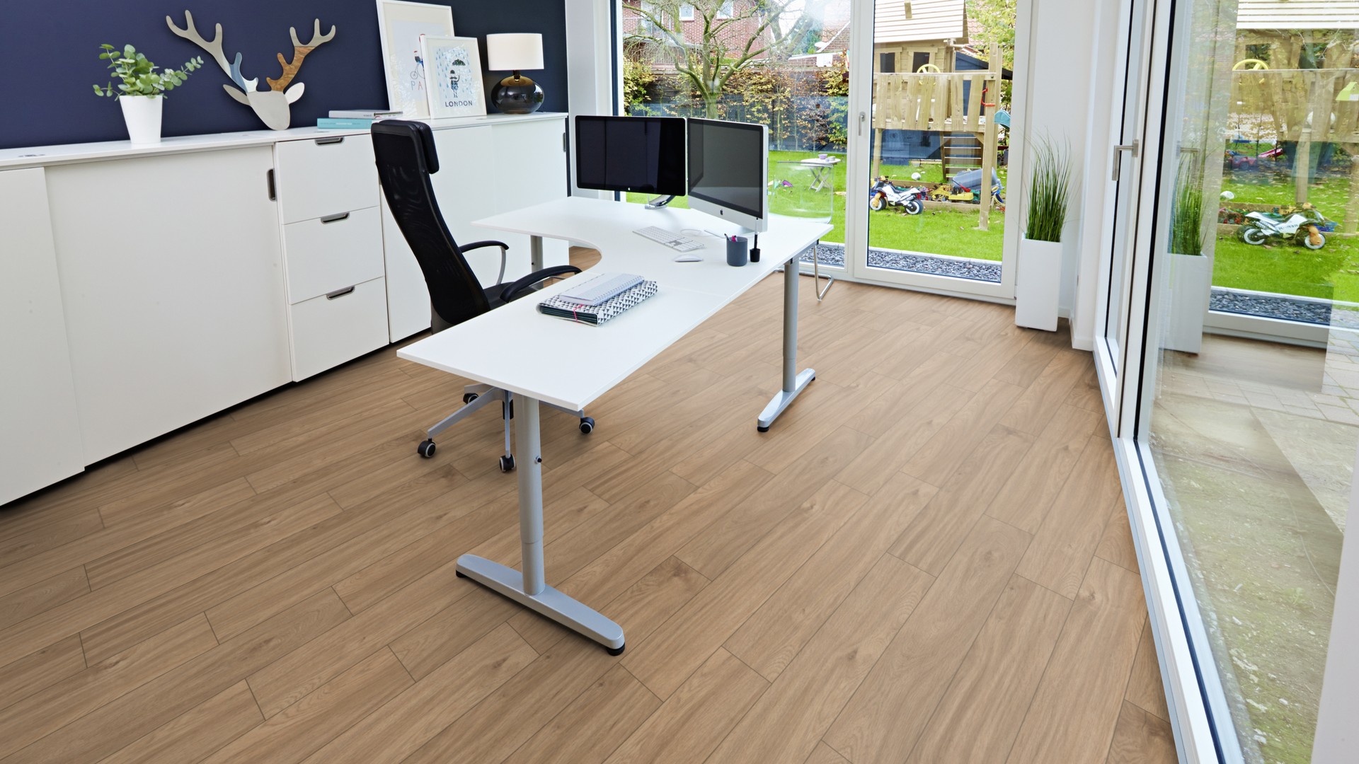 Designboden Landhausdiele ter Hürne Eiche Vadoo, matt gebürstet, 12 mm Holzfaser, feuchtraum- und fußbodenheizungsgeeignet