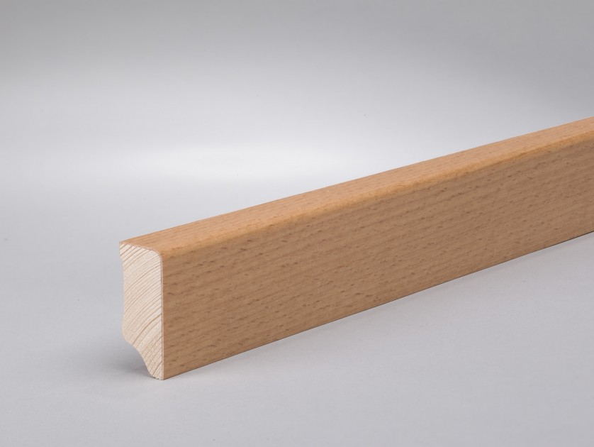 WAGNER furnierte Sockelleiste Art. 7800-6 Profil 7800 Massivholz Buche UV-lackiert 40 x 15 mm