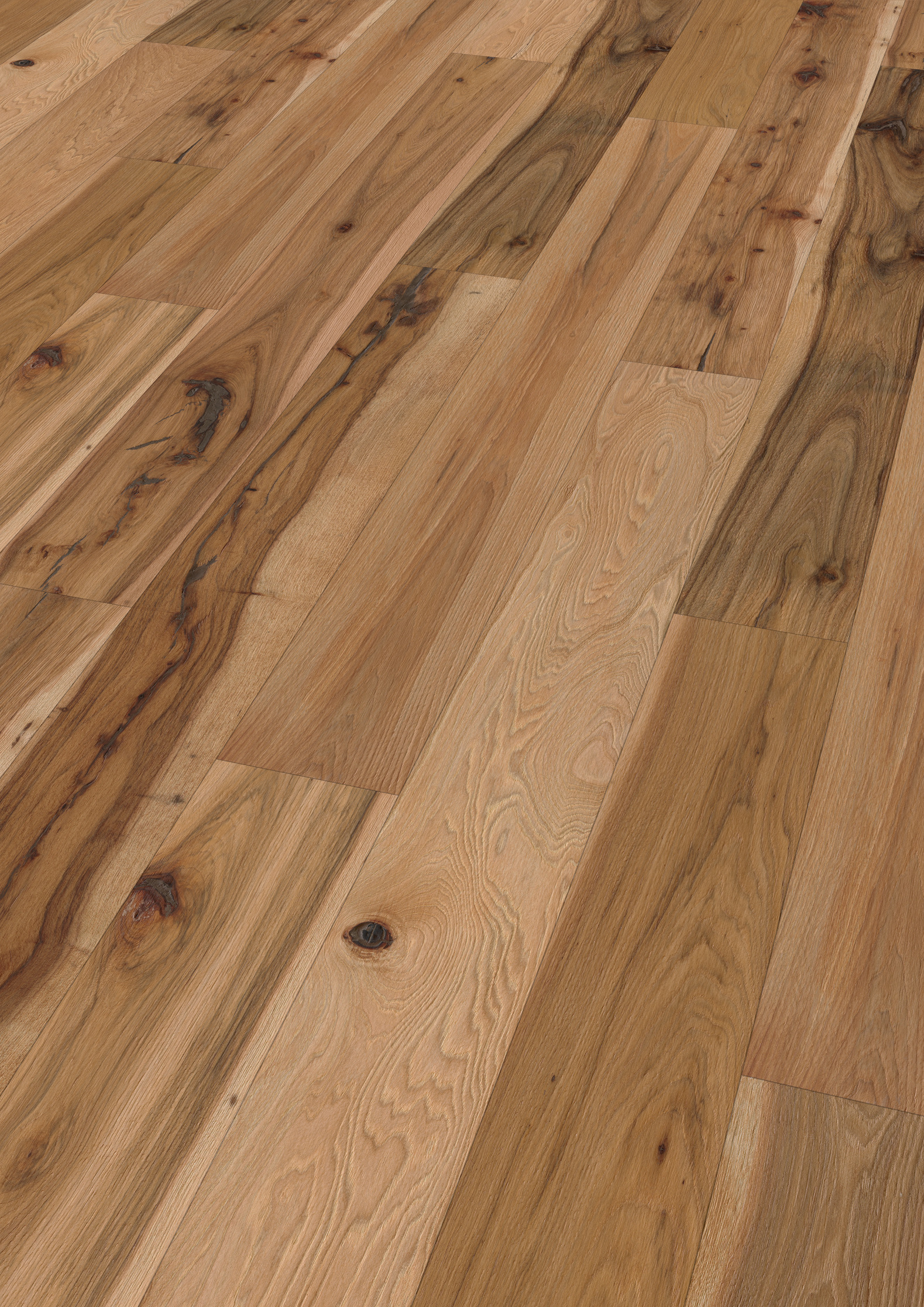 Engineered Hardwood Bodendiele Bennett & Jones ‘Hickory No.1 Smithfield’, 15 mm Echt-Holz, fußbodenheizungsgeeignet