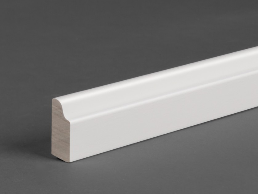 WAGNER Deckleiste Art. 134-50-9016 Profil 134 Massivholz weiß lackiert RAL 9016 25 x 9 mm