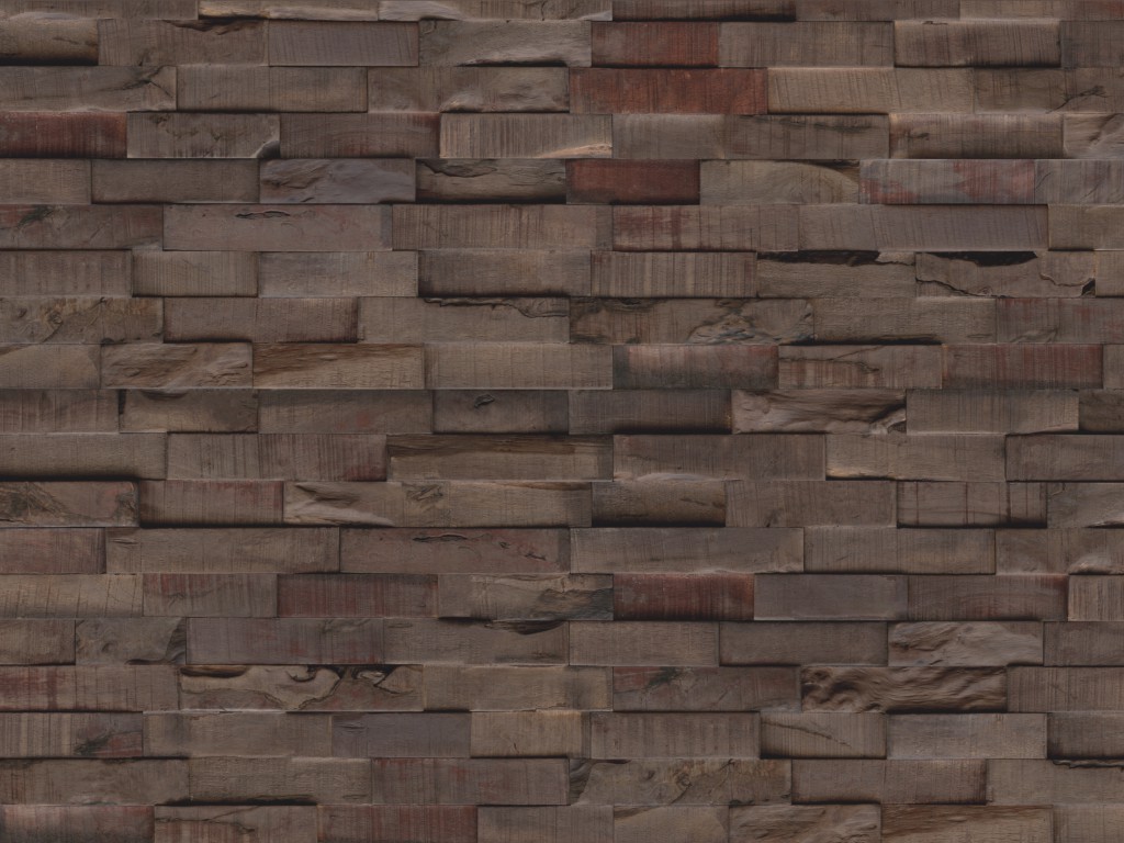 INDO The Driftwood Line Wandverkleidung Art. R52056CH Slimwood Hevea Charred