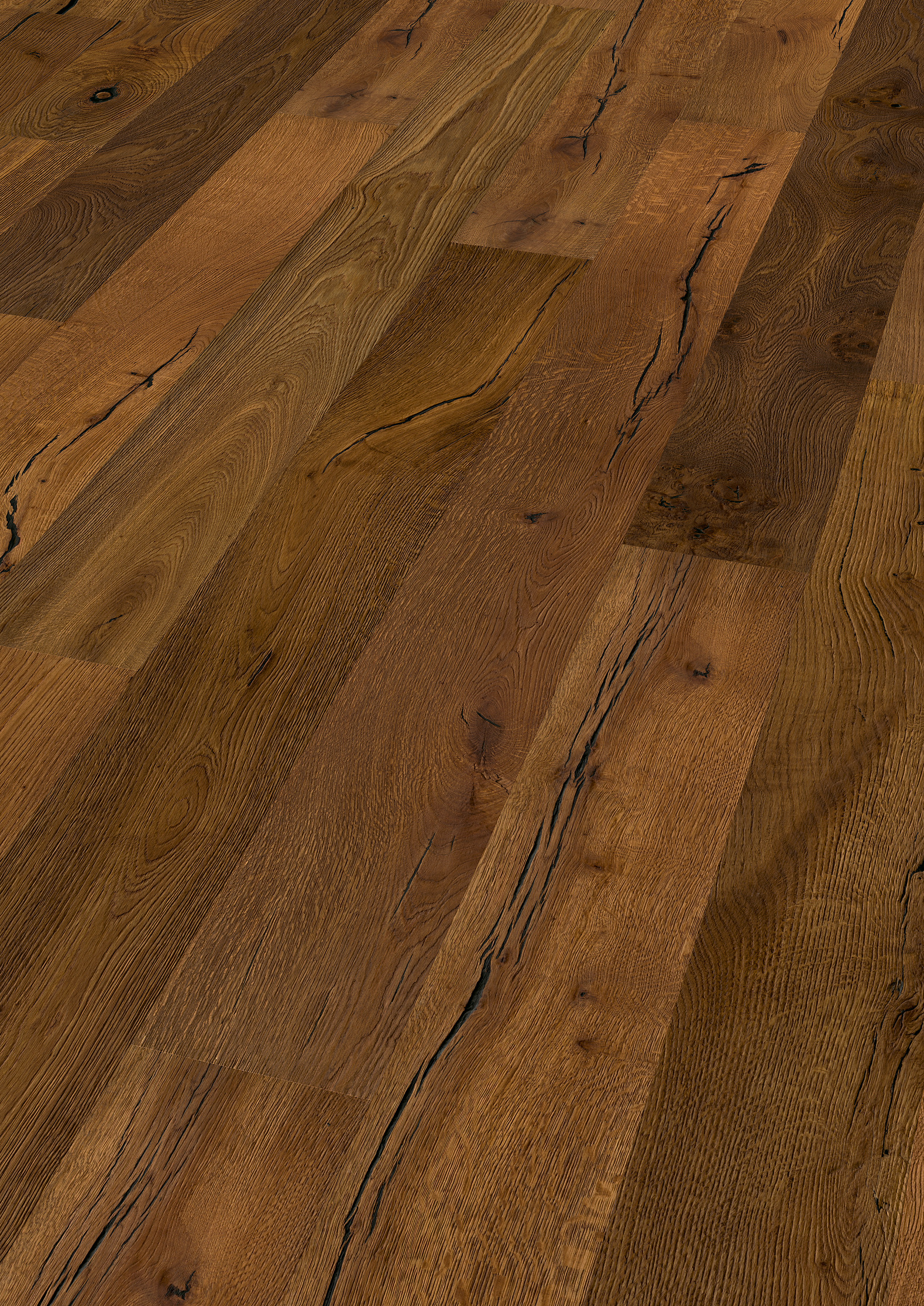 Landhausdiele Bennett & Jones Oak No. 109 Sheffield, 14 mm Eiche, gebürstet & naturgeölt, fußbodenheizungsgeeignet, Holzoptik