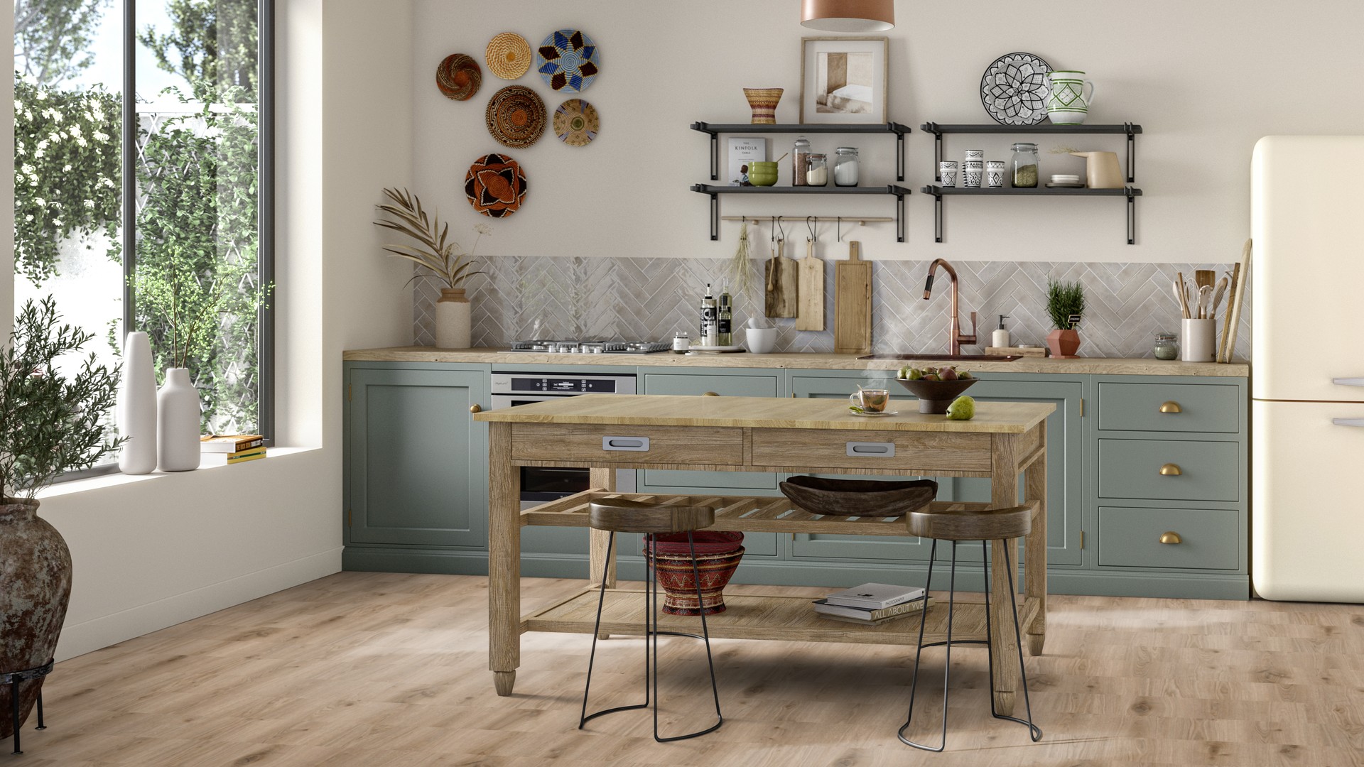 Design-Vinylboden Tarkett Essence Rigid 55 Primary Oak Lt Grey in warme hellgrau-holzoptik, Stärke 5 mm, fußbodenheizungsgeeignet & extrem strapazierfähig