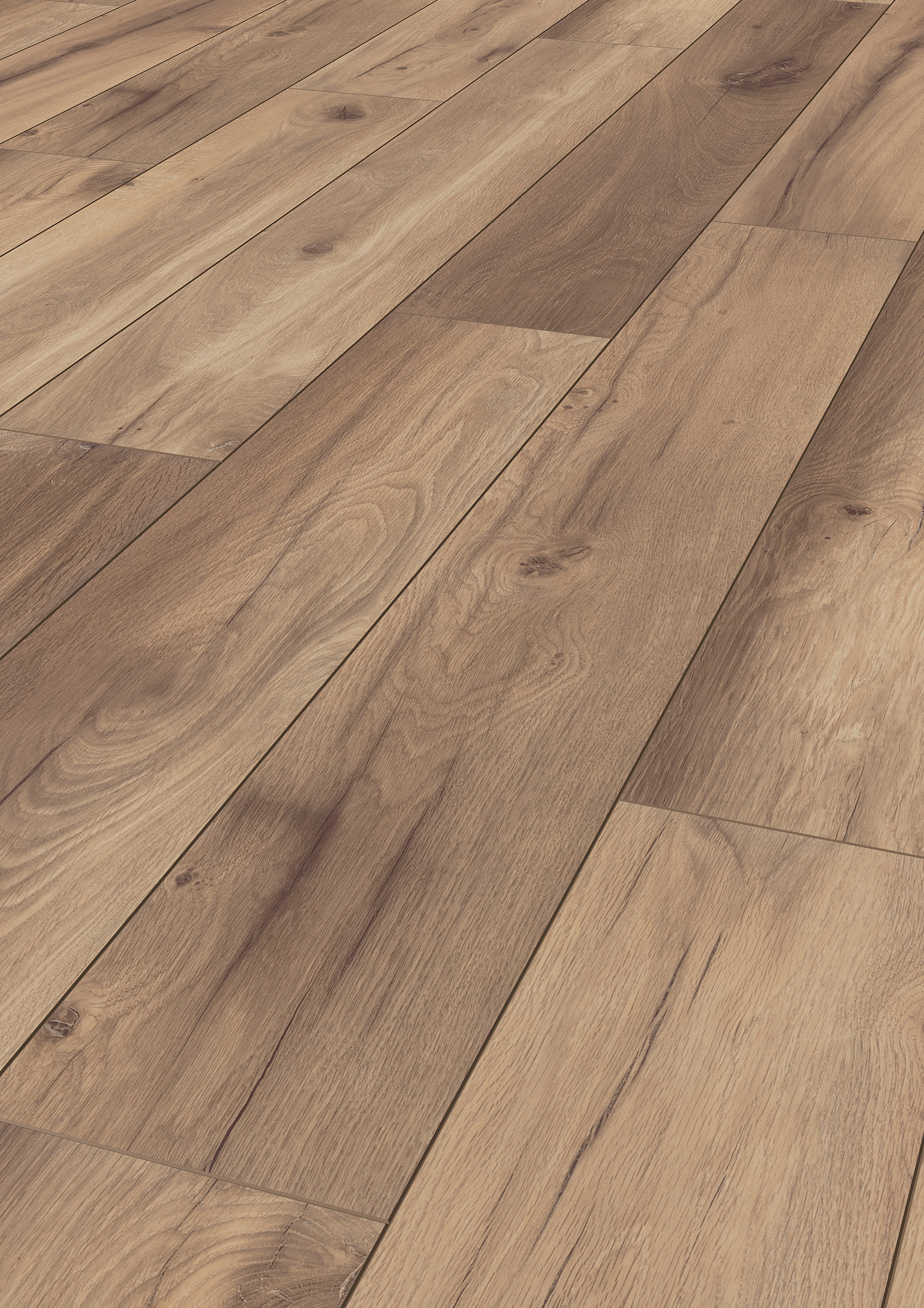 ter Hürne Dureco-Landhausdiele »Eiche Madeira«, 12 mm Holzfaser, matt, feuchtraum- & fußbodenheizungsgeeignet