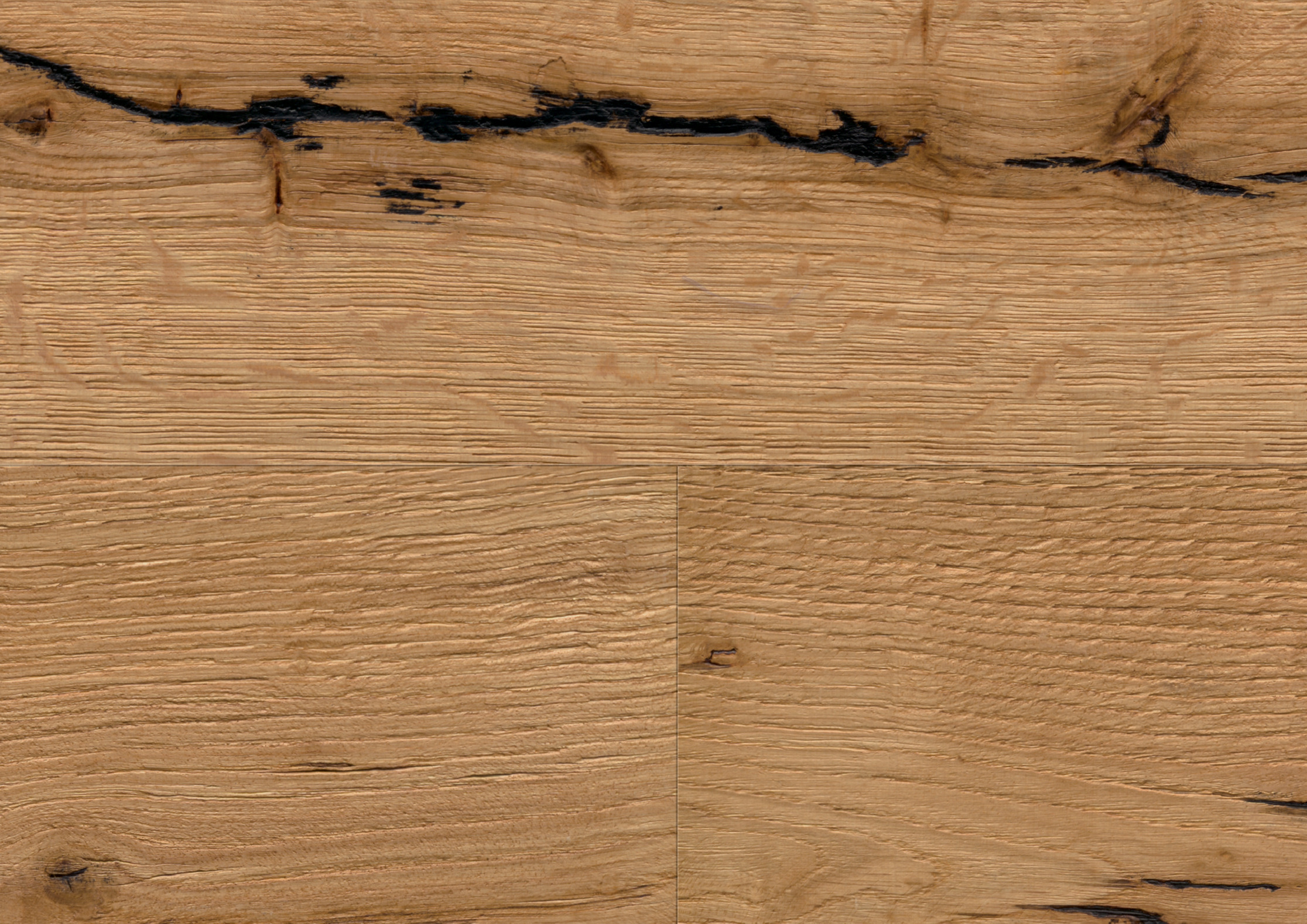Landhausdiele Bennett & Jones Oak No.110 ‘Keele’, gebürstet & naturgeölt, 14 mm 3-Schicht Parkett, fußbodenheizungsgeeignet, warme Holzoptik