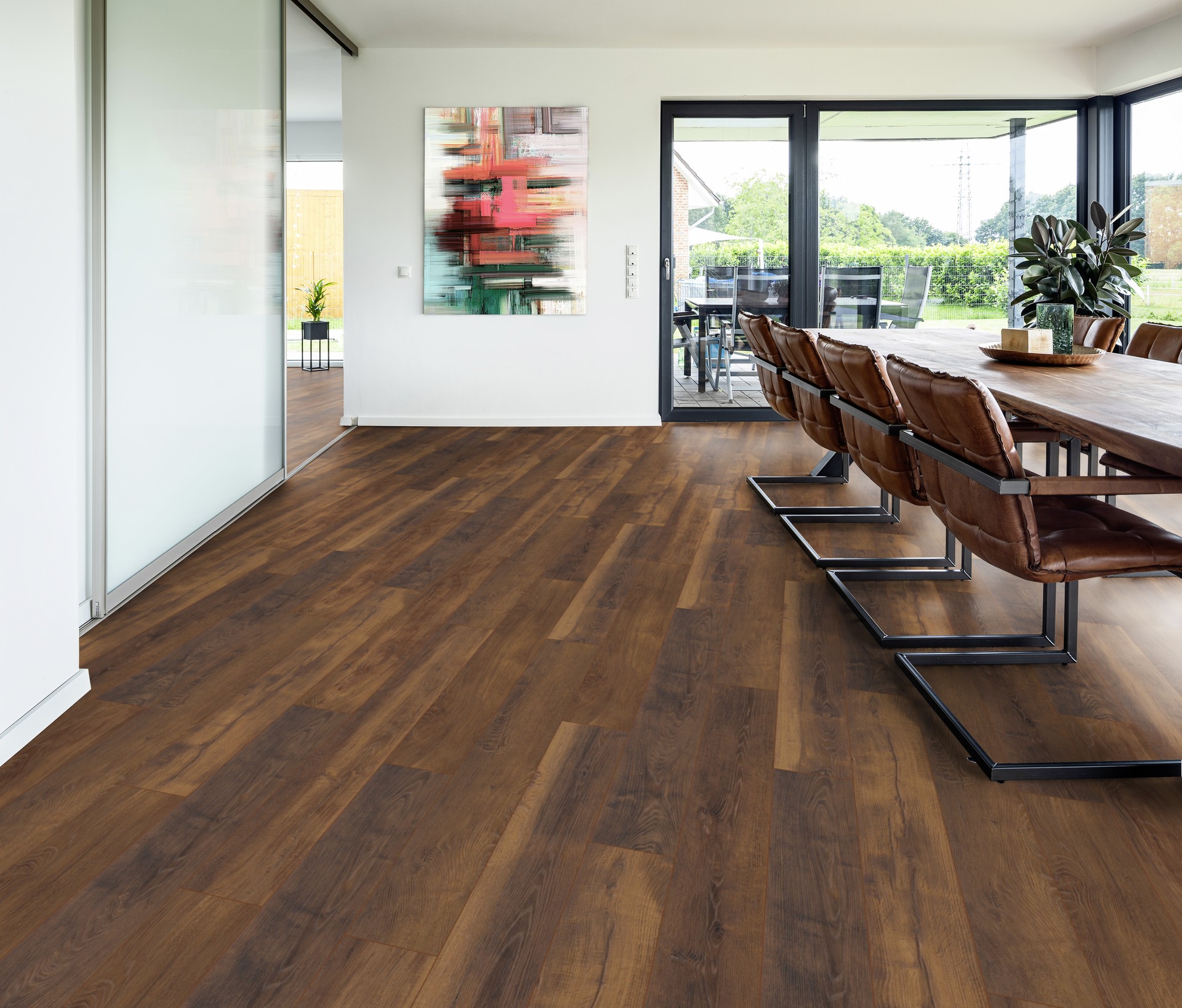 Designboden Landhausdiele ter Hürne Dureco Classic Edition ‚Eiche Jamaica‘, fein-gebürstet, 12 mm, matt, fußbodenheizungs- und feuchtraumgeeignet