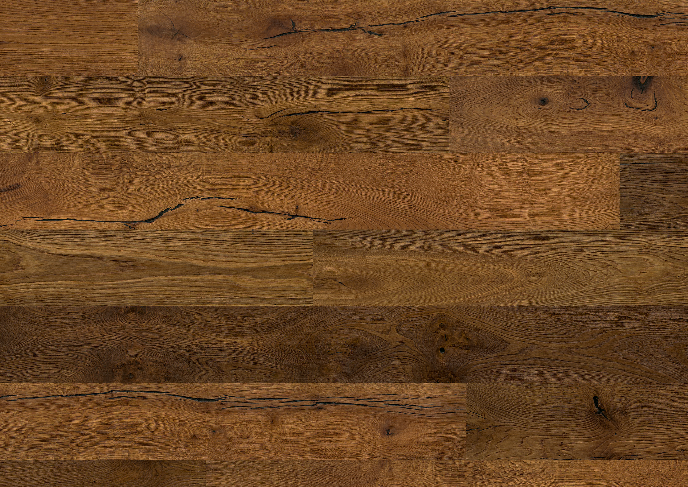 Landhausdiele Bennett & Jones Oak No. 109 Sheffield, 14 mm Eiche, gebürstet & naturgeölt, fußbodenheizungsgeeignet, Holzoptik