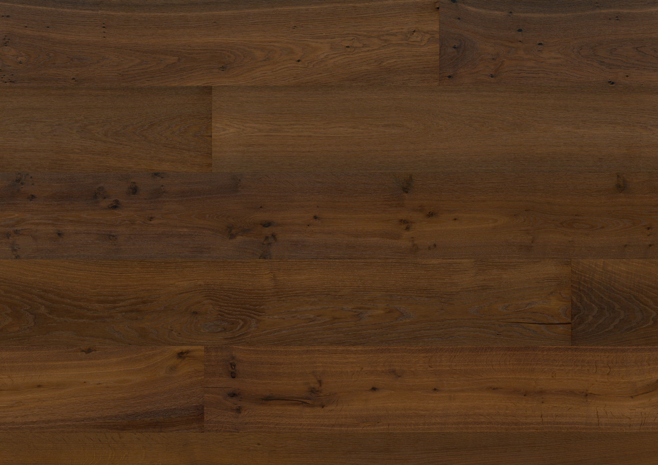 Engineered-Hardwood-Parkett Bennett & Jones Oak No.16 Buckingham, dunkel geräuchert gebürstet naturgeölt, 15 mm, fußbodenheizungsgeeignet