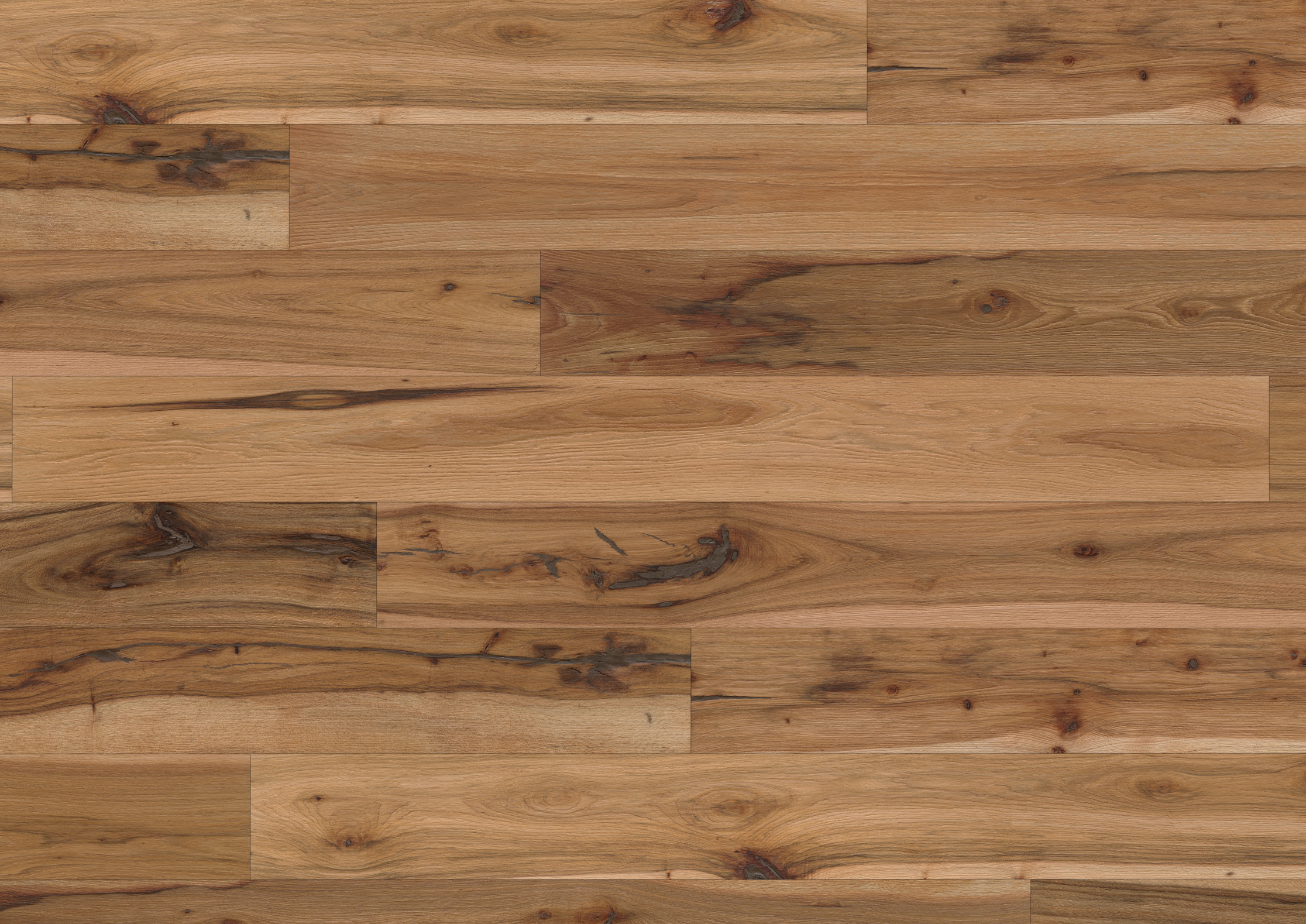 Engineered Hardwood Bodendiele Bennett & Jones ‘Hickory No.1 Smithfield’, 15 mm Echt-Holz, fußbodenheizungsgeeignet