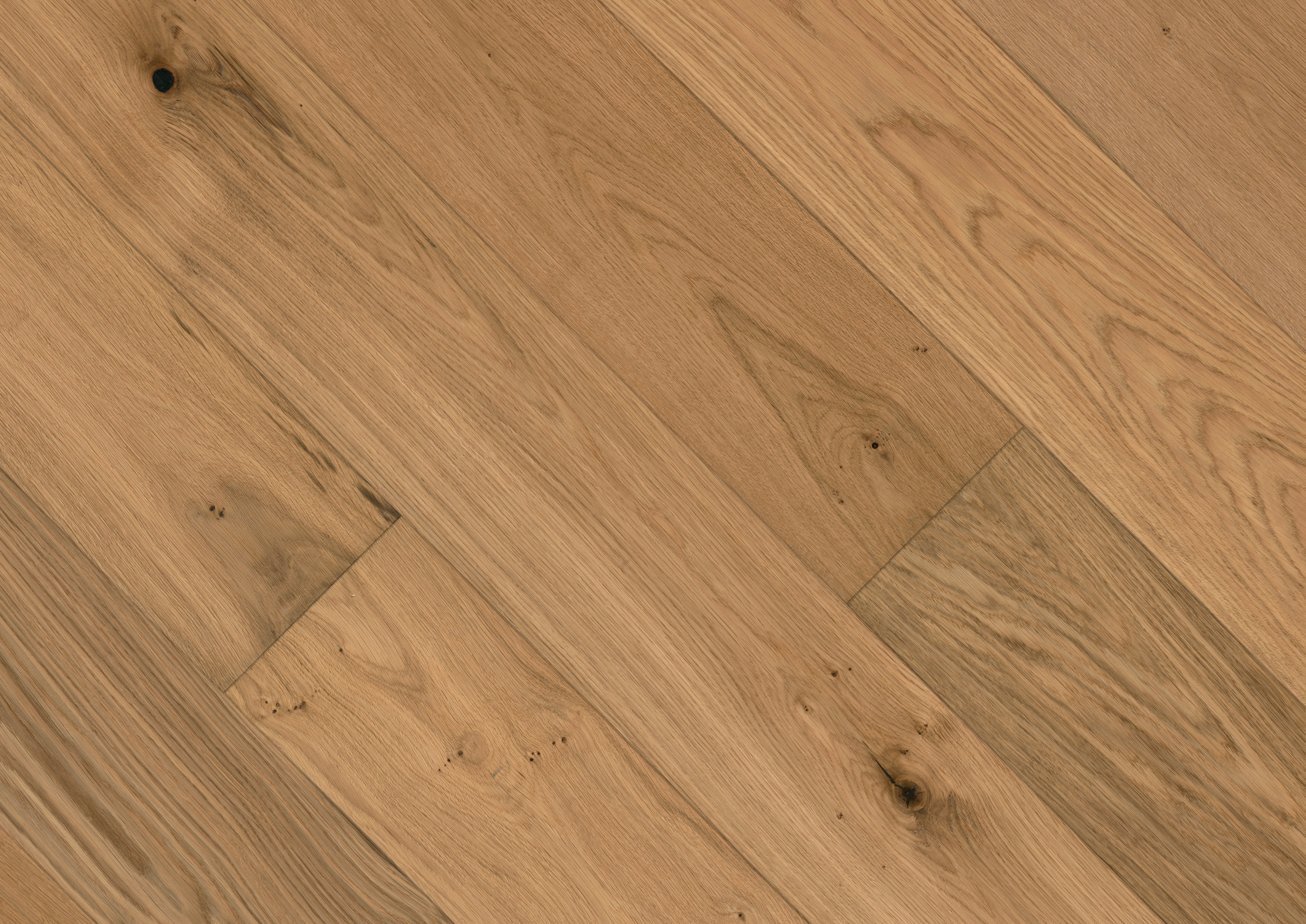 Parkett-Landhausdiele Bennett & Jones Oak No.10 'Armstrong', geräuchert-weiß geölt, 14 mm stark, feuchtraum- & fußbodenheizungsgeeignet