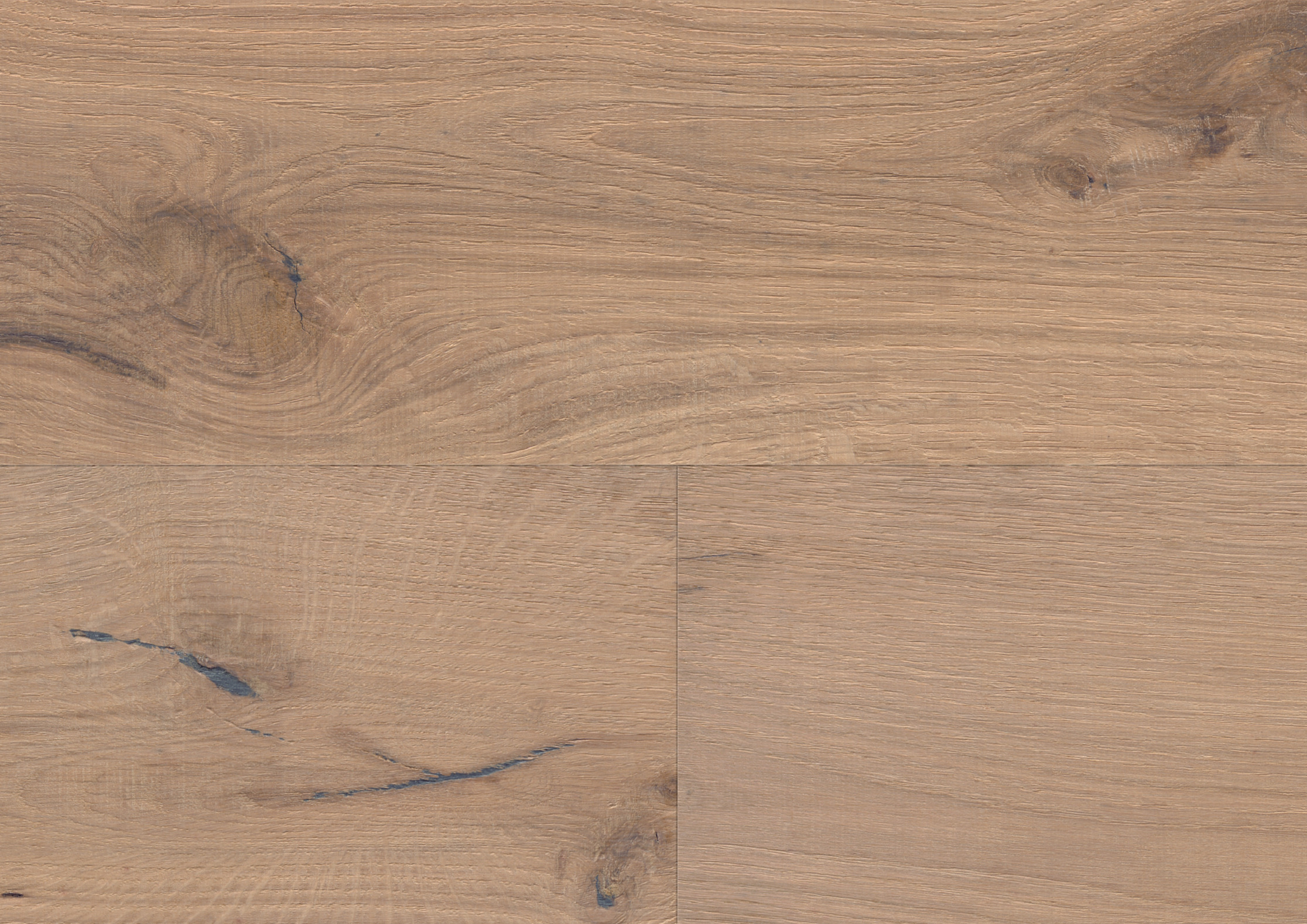 Landhausdiele Parkett Bennett & Jones Oak No. 6 Stirling, sägerau-gebürstet weißgeölt, 14 mm, fußbodenheizungsgeeignet