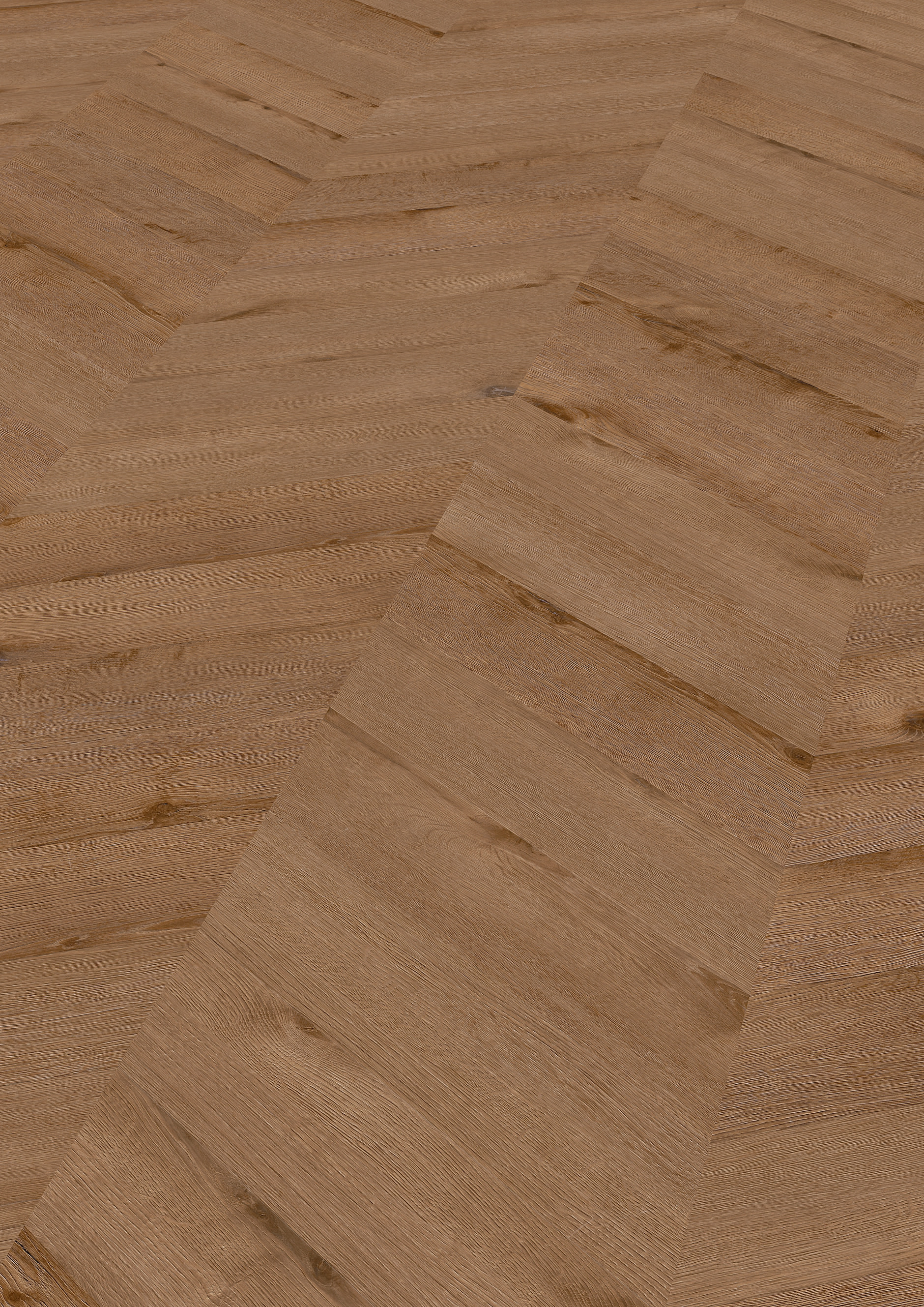 Design-Vinylboden ter Hürne Chevron Edition „Oak Washington“ in tief-gebürsteter, natur-beiger Holzoptik, 2,5 mm, rutschfest & feuchtraumgeeignet